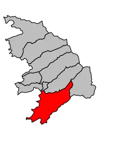 Кантон на карте департамента Южная Корсика