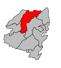 Кантон на карте департамента Южная Корсика