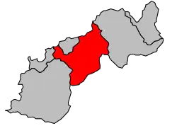 Кантон на карте департамента Верхняя Корсика