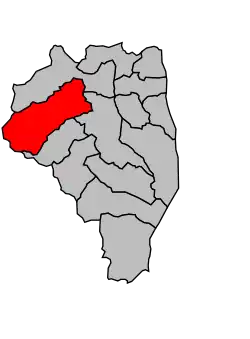 Кантон на карте департамента Верхняя Корсика