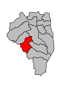 Кантон на карте департамента Верхняя Корсика