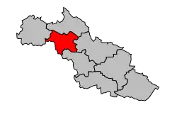 Кантон на карте департамента Жер