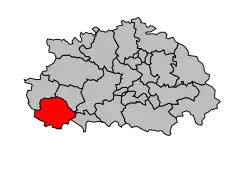 Кантон на карте департамента Тарн