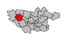 Кантон на карте департамента Тарн