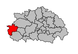 Кантон на карте департамента Тарн