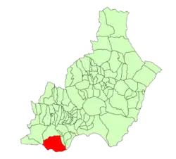 Расположение муниципалитета Эль-Эхидо на карте провинции