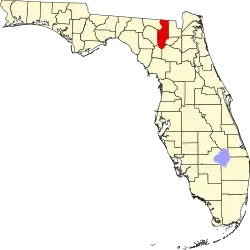 Округ Колумбия на карте штата.