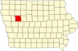 Округ Сок на карте штата.