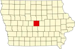 Округ Стори на карте штата.