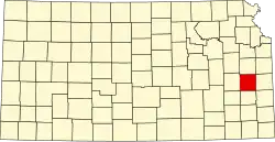 Андерсон на карте