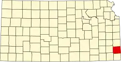 Крофорд на карте