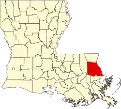 Сент-Таммани на карте