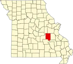 A state map highlighting Crawford County in the southeastern part of the state.
