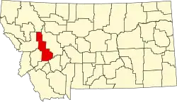 Пауэлл на карте