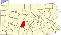 Блэр на карте