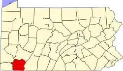 Фейетт на карте