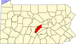 Мифлин на карте