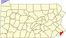 Филадельфия на карте