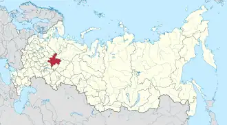 Кировская область на карте