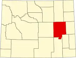 Округ Конверс на карте штата.