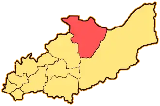 Яренский уезд на карте