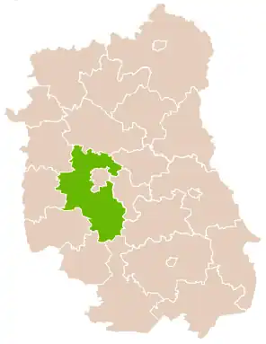 Люблинский повет на карте