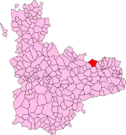 Расположение муниципалитета на карте провинции