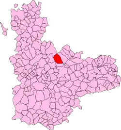 Расположение муниципалитета на карте провинции