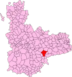 Расположение муниципалитета на карте провинции