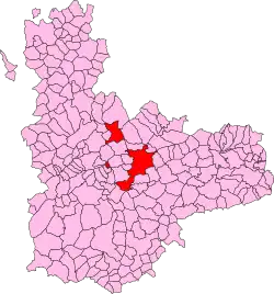 Расположение муниципалитета на карте провинции