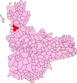 Расположение муниципалитета на карте провинции