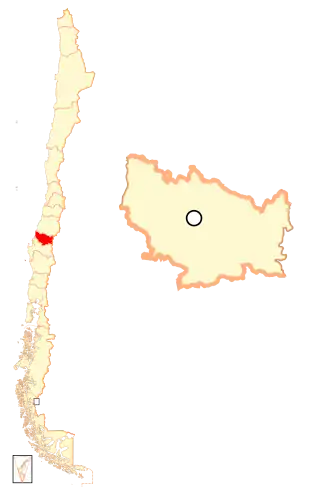 Область Ньюбле на карте