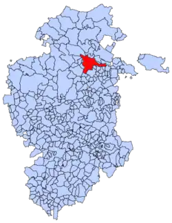 Расположение муниципалитета на карте провинции