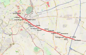 схема линии