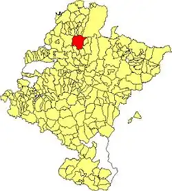 Расположение муниципалитета на карте провинции