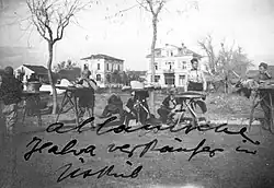 Албанские торговцы халвой в Османском Ускюпе (современный Скопье),1907 г.