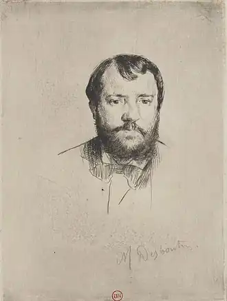 Марселен Дебутен. Портрет Эрнеста Ошеде. 1875