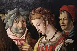 Христос и женщина, застигнутая в прелюбодеянии. Деталь