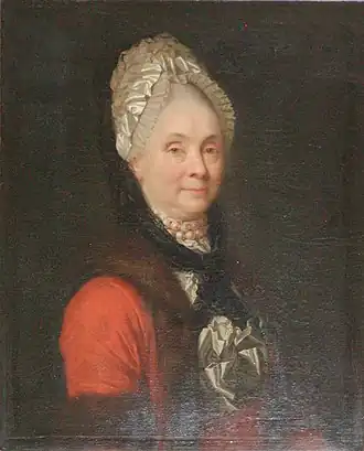 Мать, Маргарета Нумсен, урождённая Ингенхеф, портрет работы неизвестного художника,XVIII в.