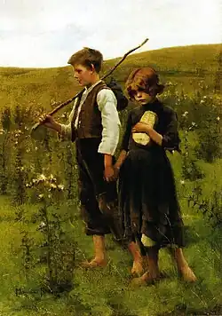 По дороге в поля, 1883–87