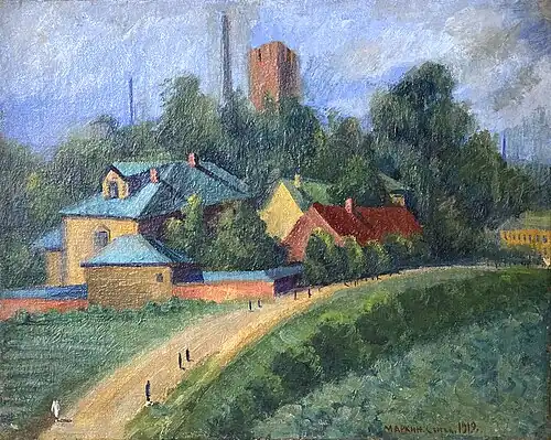 Пейзаж московской окраины, 1919