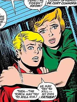 Марта Коннорс в комиксе The Amazing Spider-Man Vol 1 #77 (Октябрь, 1969)Художник — Джон Бушема.