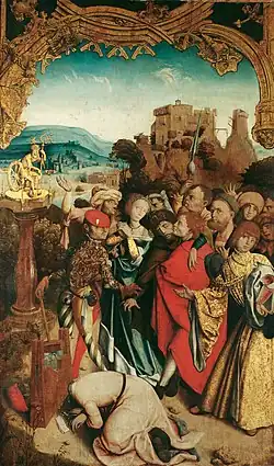 Мученичество свв. Канция, Канциана и Канцианиллы из Krainburger Altar, 1510 год