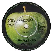 Обложка сингла Мэри Хопкин «Those Were the Days» (1968)