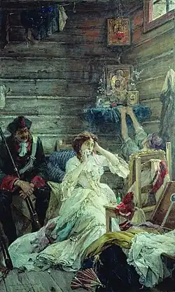 Павел Сведомский. «Мария Гамильтон перед казнью», 1904 Омский областной музей изобразительных искусств им. М.А.Врубеля