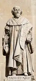 Статуя Матьё Моле. До 1853. Двор Наполеона, Лувр, Париж