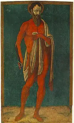 «Святой Варфоломей с содранной кожей» (Маттео ди Джованни, 1480)