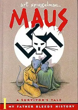Обложка первого тома «Maus: A Survivor's Tale».Художник Арт Шпигельман