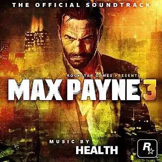 Обложка альбома Health, Emicida «Max Payne 3 Official SoundtrackGet millions of songs. All ad-free.&nbsp;(англ.). Apple Music. Дата обращения: 17 апреля 2020. Архивировано 31 мая 2020 года.Max Payne 3: The Official Soundtrack - Now Available on iTunes&nbsp;(англ.). Rockstar Games. Дата обращения: 17 апреля 2020. Архивировано 22 сентября 2020 года.Max Payne 3 Official Soundtrack - VGMdb&nbsp;(англ.). vgmdb.net. Дата обращения: 11 марта 2018. Архивировано 11 марта 2018 года.» ()