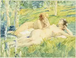 Загорающие женщины